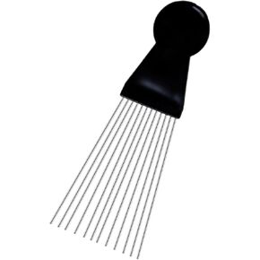 1 Pack Guiro Scraper Professional Comb Style Scraper Guiro Instrument Stainless Steel Latin Percussion Guiro Scraper Replacement for Various Percussion Instruments(Black)