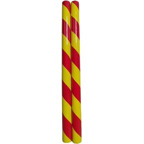 Wooden Round Sticks for Rhythm Sticks, Percussion Instruments, Can Be Used for Chinese Chaoshan Dance Sticks, Double Stick Dance Round Sticks, Dance Mallet (Reddish Yellow, 15 Inch) Pair in Saudi Arabia