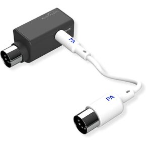 Paint Audio Wireless MIDI Adapter, MIDI Mate Ultra Low Latency Adapter for Synthesizer Digital Wind Guitar Pedal Digital Piano Keyboard to MIDI Devices, Mac OS/iOS Devices