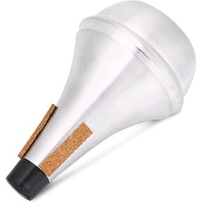 Denis Wick Bb Straight Trumpet Mute Practice Mute 16×9×10 Aluminum Alloy Cork Strips Practice Trumpet Mute Brasses Musical Instrument Part Accessory