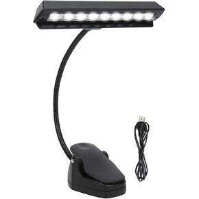 LED Clip On Music Stand Light, Clip On Piano Light, Neck USB Book Lamp for Custom Lighting