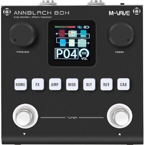 Black Pedal Box Multi Effects Guitar Base Pedal - 80 Editable Presets With APP Create Your Paremeters Build in Battery