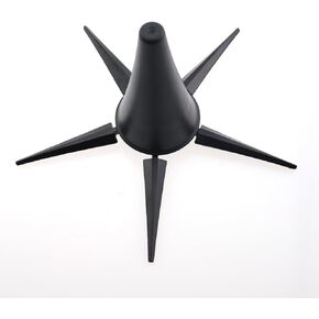 Black Portable Clarinet Stand Foldable Instrument Accessory Five Legs Metal Stand for Standard Clarinet Models