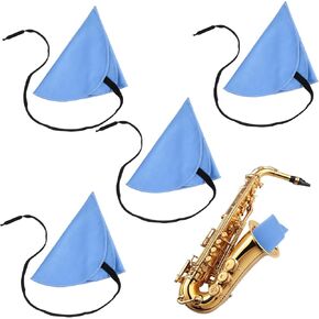 4 Pcs Clarinet Cleaning Swabs, Clarinet Cleaning Cloth Clarinet Flute Swab Clarinet Cleaning Swab Cleaner For Inside Tube Of Clarinet Piccolo Flute Sax Saxophone(Blue)