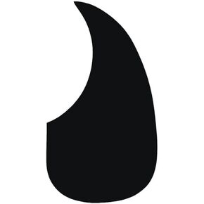 Black Self Adhesive Acoustic Guitar Pickguard Pick Guards Scratch Plate,Hummingbird and Water Shaped Self Adhesive, Acoustic and Classical Guitar Parts,Cool Guitar Accessories Gifts(ZS651)