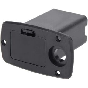 Black 9V Battery Case Holder Box - Active Bass Guitar Pickup Battery Compartment for Electric Guitar and Bass Accessories - Durable Replacement Cover for Musical Essential Instrument Parts