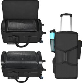 Protective Trolley Rolling Tote Bag for Sony SRS-XV500, SRS-XP500 X-Series Party Speaker,Retractable Pull Handle,Multifunctional Storage Case for JBL Partybox 110/PartyBox Club 120