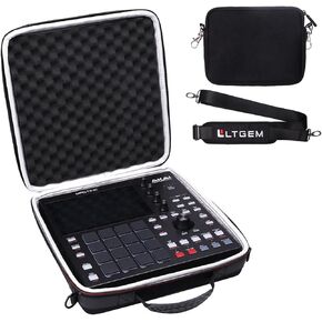 LTGEM Hard Case for Akai Professional MPC One+ MPC One, Travel Protective Carrying Storage Bag with Shoulder Strap and Pouch