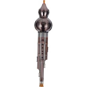 Vaguelly 1pc Three Tone Gourd Silk Chinese Flute Chinese Instrumentos Musicales Para Adultos Chinese Cucurbit Flute Cucurbit Instrument Chinese Hulusi Beginner Gourd Instrument China