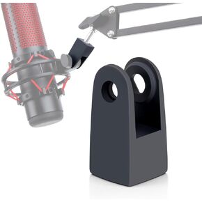 Wall Mount Boom Arm - Wall Mount Microphone Holder for Stand, Vertical Surface Mount and Freely Swiveling Metal Wall Mount Clip Suitable for Saves the Desk Space, Mic Stand Accessories by YOUSHARES