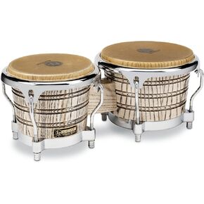 Latin Percussion LP Galaxy Giovanni Series Bongos - Natural/Chrome Natural 8.625-inch