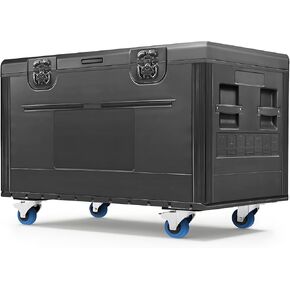 Diandian Road Case Utility Trunk، حقيبة الطريق لكابل ATA مع عجلات، حقيبة تخزين المعدات مقاس 44 بوصة × 22 بوصة × 24 بوصة مع عجلات شديدة التحمل