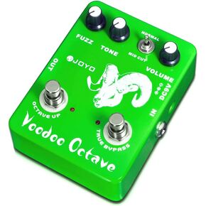 JOYO Octave Fuzz Pedal Germanium Fuzz 60's Rock Effect with "Mid-cut" for Electric Guitar - True Bypass (Voodoo Fuzz JF-12)