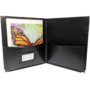 New! MSP Big Band Sheet Music Folder | 11.5" x 13.75" - Sheet Music Folios Storage Folder with Straps Closures for Band, Orchestra, Soloist, Piano - Instrument Player (MSP-240-Black)