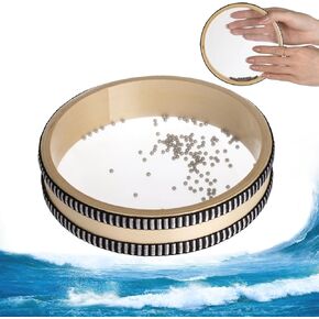 6-Inch Ocean Drum - Sea Wave Drum, Ocean Sound Drum, Natural Sound Musical Instrument, Musical Sound Healing Instrument for Relaxation, Meditation, Mindfulness, Yoga