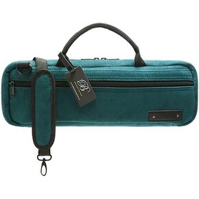 Flute Case Cover - Beaumont C-Foot Flute Bag - Teal - Corduroy