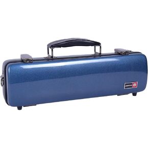 Crossrock Flute Case, Fiberglass Hardshell With Backpack Straps, Black (CRF1000FLBK)