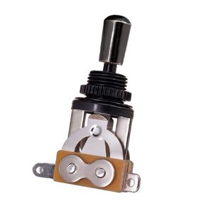 Electric Guitar 3 Way Toggle Switch Pickup Selector Switch with Brass Tip Knob (Black)
