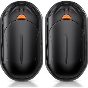 AI Hand Warmers Rechargeable 2 Pack, 6000mAh Electric Hand Warmers, AI Smart Chips 20Hrs Long Safe Heat, Portable Pocket Heater, Gifts for Christmas, Outdoor, Golf, Hunting, Camping Accessories-Pink