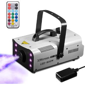Fog Machine 3000 Watt with DMX 512, Wired Timer Remote, and Wireless Remote - Perfect for DJ Concerts, Halloween Parties, and Stage Performances