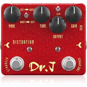 JOYO Distortion Pedal of Classic Modded Early 80s Screaming Distortion Effect for Electric Guitar High-end Edition Dr.J Series (D59)
