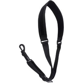 HomeSoGood Saxophone Strap, High Elastic Cotton Neck Strap Halter Neck Clarinet Adult Alto Tenor Lanyard Musical Instrument Accessories(Black)