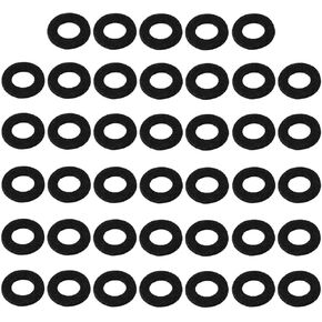 40Pcs Trumpet Valve Pads Trumpet Felt Washers Cushion Trumpet Top Cap Felt Pads Trumpet Replacement Accessory Trumpet Parts White