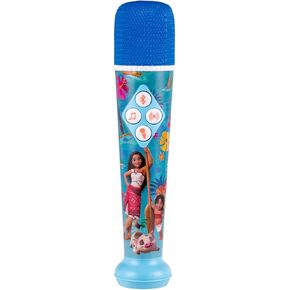 eKids Moana 2 Karaoke Microphone for Kids, Bluetooth Microphone Includes Built-in Music and Light Show, Designed for Fans of Moana Toys