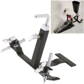 Cowbell Foot Pedal Mounting Bracket Percussion Cowbell Pedal Mount Holder for Bass Drum Pedals, Cowbell Clamp Bracket for Drum Set Percussion Pedal Accessory