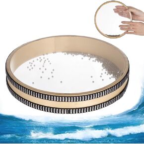 8-Inch Ocean Drum - Sea Wave Drum, Ocean Sound Drum, Natural Sound Musical Instrument, Musical Sound Healing Instrument for Relaxation, Meditation, Mindfulness, Yoga