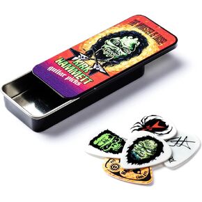 JIM DUNLOP KH01T088 Kirk Hammett Monster Pick Tin, Assorted, .88mm, 6 Picks/Tin