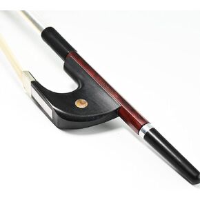 Upright Double Bass Bow 4/4 Size German Model Natural Horsehair VINGOBOW 300BG 76 cm Brazilwood Stick Ebony Frog Warm Tone Natural Horse Hair Straight Stick Smooth Tuner Easy Rosin Open Sound