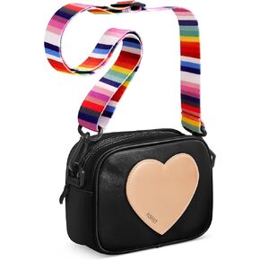 Little Girls Purse | Pink 8.5 x 5.1 x 2.6 Inches Kids Purse | Toddler Purse w/Heart, Adjustable Colorful Strap |Soft-Sheen Purse for Girls 10-12 |Cute Girl Bag for Toys for Girls 3-5 in Saudi Arabia