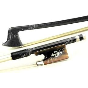 D Z Strad Violin Bow - Model 601 - Carbon Fiber Bow with Ox Horn Fleur-de-Lis Frog - 4/4 Full Size