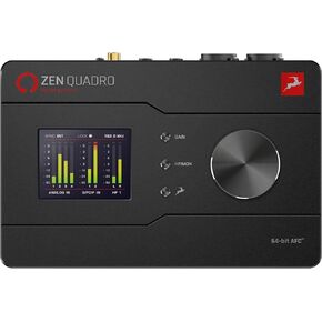 Antelope Audio Zen Quadro Synergy Core — 4-Channel Dual USB-C Bus Powered Audio Interface w/Discrete Preamps, Real-Time DSP+FPGA Effects & Compatibility for Mac, iOS, Android Software — 14x10