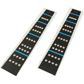 2PCS Violin Finger Guide 4/4 Violin Note Stickers Stickers Adhesive Back Beginner Violin Fingerboard Stickers Scale Intonation Pitch Fingering Stickers Black