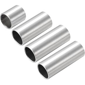 MECCANIXITY Guitar Slide 28/51/60/70mm Stainless Steel Slide Acoustic Guitar Finger Slide Silver Tone 4 Pack
