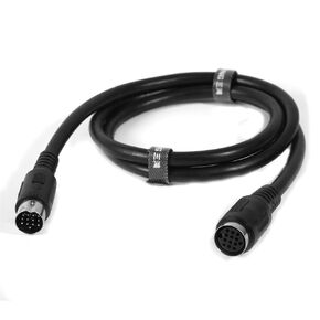 Straight 13-Pin MIDI Cable DIN Extended Cable 1 Meter for Car Cameras (Male to Male)