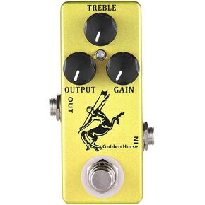 Btuty Overdrive Boost Guitar Effect Pedal Full Metal Shell True Bypass, Gold