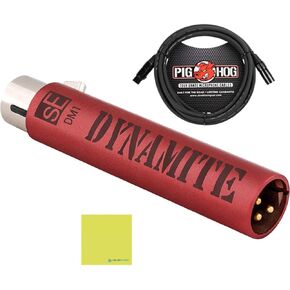 sE Electronics DM1 Dynamite Ultra-slim Active Inline Preamp Bundle w/Pig Hog PHM10 8mm Mic Cable and Liquid Audio Polishing Cloth in Kuwait
