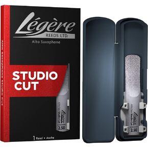 Légère Reeds - Alto Saxophone Reed, Studio Cut, Strength 2.50 (ASS2.50) - Premium Synthetic Woodwind Reed