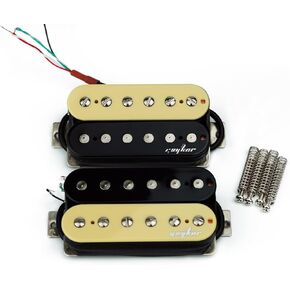 Guyker Electric Guitar Humbucker Pickups, Neck/Bridge Dual Coil Open Pickups Set Replacement Part, HBC-BKIV