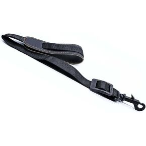 Saxophone Neck Strap, Soft Adjustable Leather Padded, Sax Neck Strap with Plastics Hooks for Sax Music Instrument
