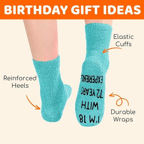HAPPYPOP 90th Birthday Gift Ideas for Women - Socks for 90 Year Old Birthday, Retirement Gifts for Older Elderly Women in Saudi Arabia