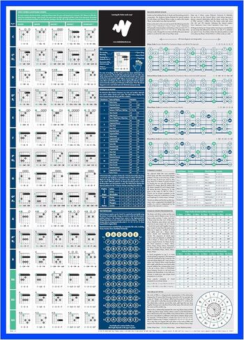 The Really Useful Bass Guitar Poster - Master Bass Guitar Music Theory with Our Fully Illustrated Poster - Get Creative & Compose Your Own Music - Perfect for Beginners | A1 Size - Folded Version in Saudi Arabia