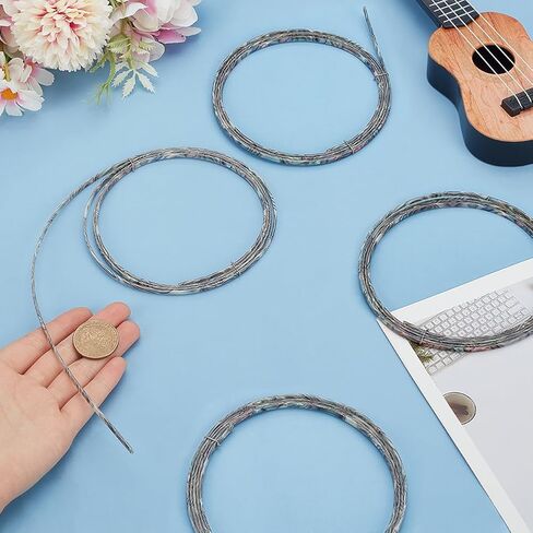PH PandaHall 2pcs Binding Purfling Strip 1650x6x1.5mm Plastic Imitation Shell Guitar Binding Purfling Strip Guitar Binding Edge Trim for Acoustic Classical Guitar, Gray in Saudi Arabia