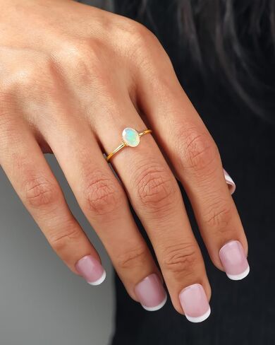 حلقة YoTreasure الصلبة من الذهب الأصفر عيار 14 قيراط والإسبنيل الأسود والعقيق الإثيوبي والعقيق والرودوليت in Kuwait