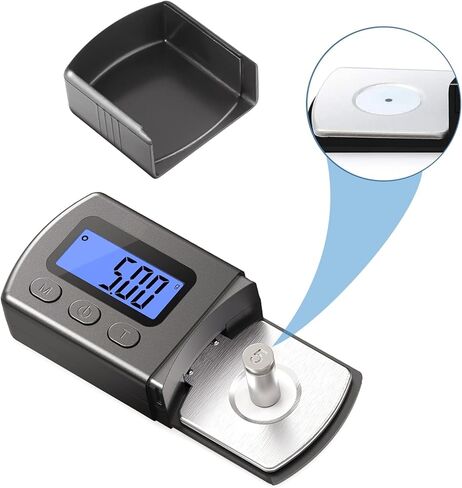 Digital Turntable Stylus Force Scale Gauge 0.01g Blue LCD Backlight,Tracking Force Pressure Gauge/Scale for Tonearm Phono Cartridge in Kuwait
