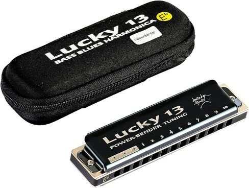 East top Lucky 13 Bass Plus Blues Harmonica 13 Holes Diatonic Harp Mouth Organ Professional Musical Instruments PowerBender C key for Adults in Kuwait