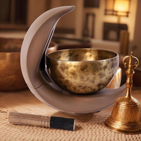 Automatic Singing Bowl for Meditation, Yoga, Mindfulness, Sleep and Energy Healing, Sound Therapy, Handmade in Nepal,Automatic Percussion (Automatic Singing Bowl Set) in Saudi Arabia